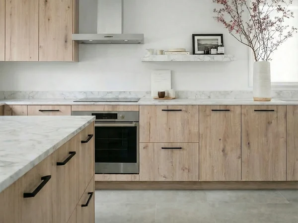کابینت چوب روشن