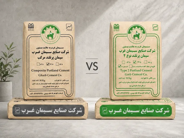 تفاوت سیمان مرکب با تیپ 2