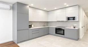کابینت وکیوم سفید طوسی