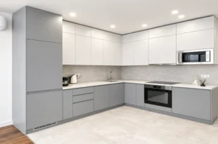 کابینت وکیوم سفید طوسی