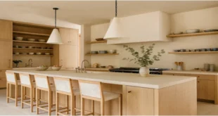کابینت چوب روشن