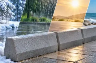 راهنمای خرید جدول بتنی براساس شرایط آب و هوایی