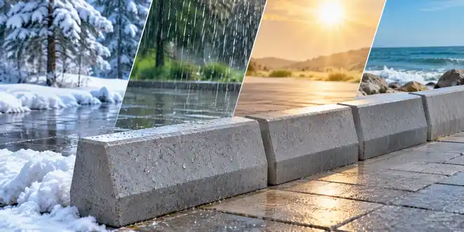راهنمای خرید جدول بتنی براساس شرایط آب و هوایی