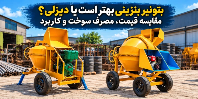 مقایسه بتونیر بنزینی و دیزلی