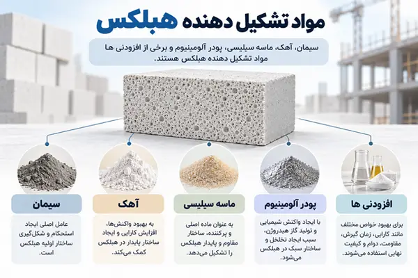 مواد تشکیل دهنده و تولید هبلکس