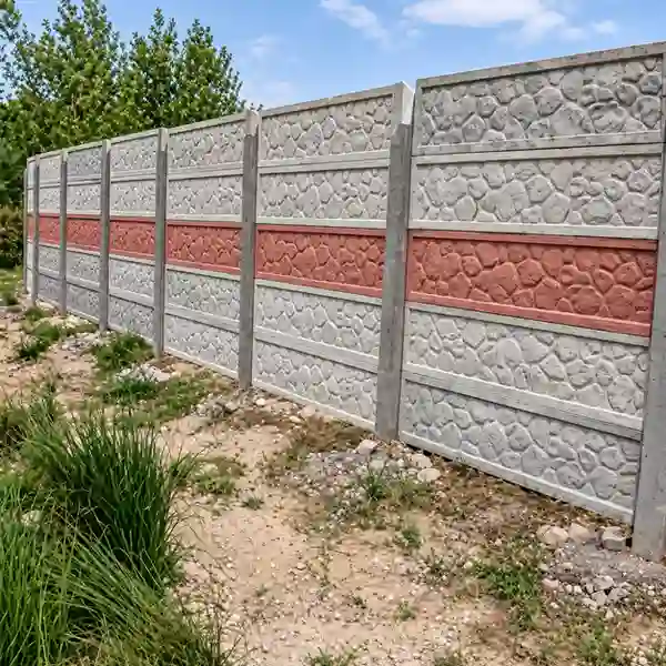 مقایسه دیوار آماده بتنی ساده و طرح دار