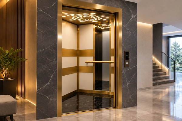 طراحی کابین آسانسور لوکس و مدرن