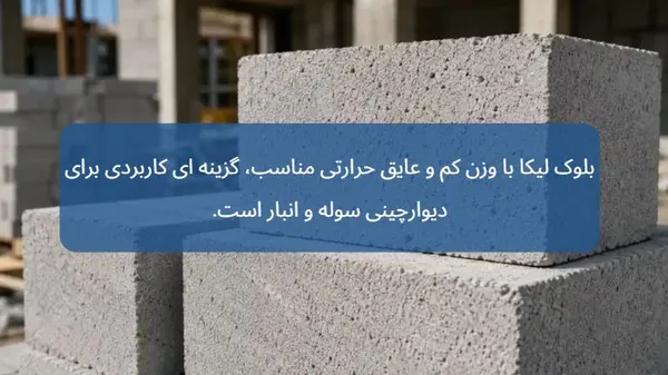 بلوک سیمانی مناسب سوله و انبار