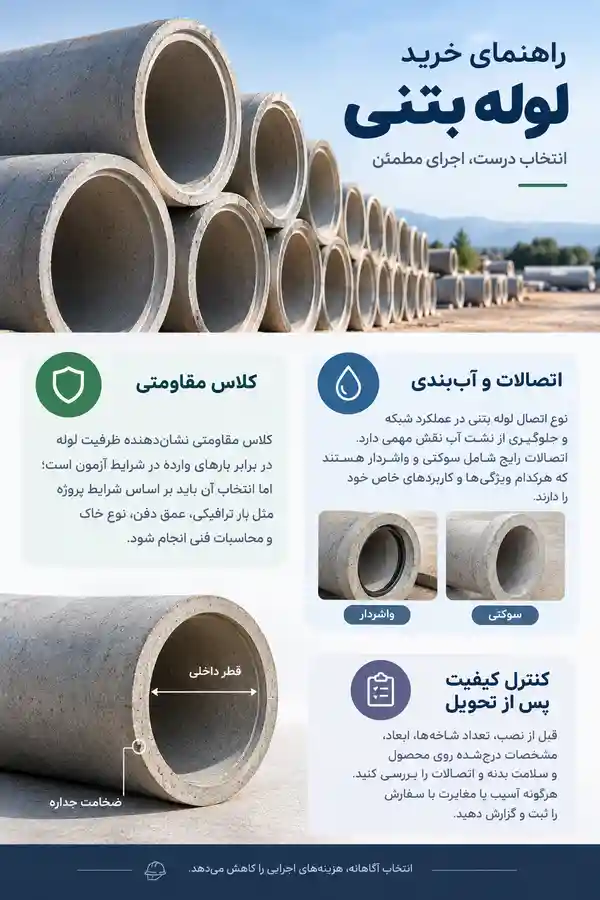 راهنمای جامع خرید لوله بتنی