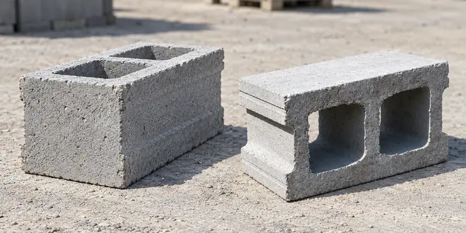 تفاوت بلوک سیمانی ته پر با ته باز