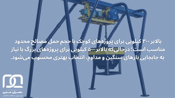 بالابر ۳۰۰ کیلویی یا ۵۰۰ کیلویی
