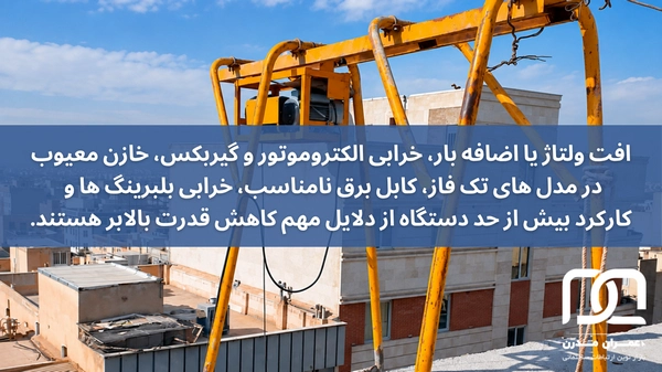 علت ضعیف شدن بالابر ساختمانی