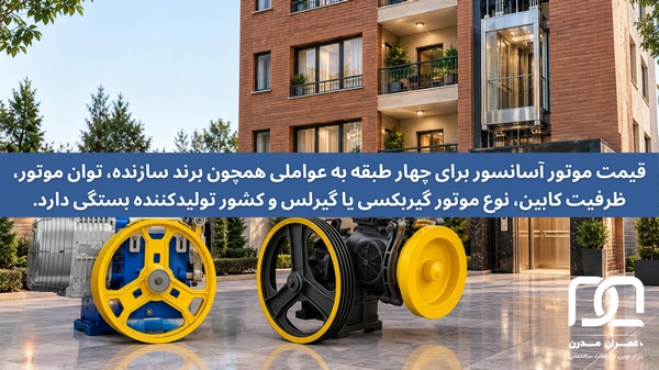 قیمت موتور آسانسور برای چهار طبقه