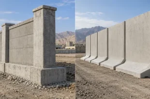مقایسه دیوار خودایستا و سنگین