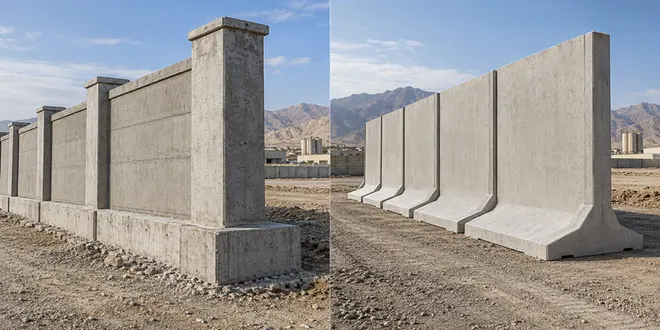 مقایسه دیوار خودایستا و سنگین